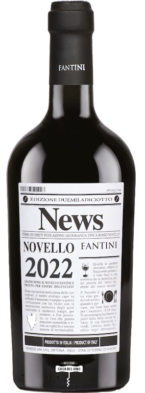 Bestel Novello 2022 Fantini Montepulciano Sangiovese bij Casa del Vino